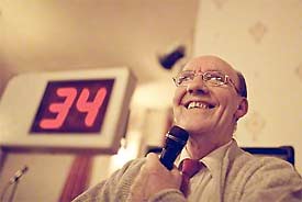 Bingo Caller at the Perseverance Social Club - South Shields