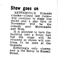 Kettering Bingo News