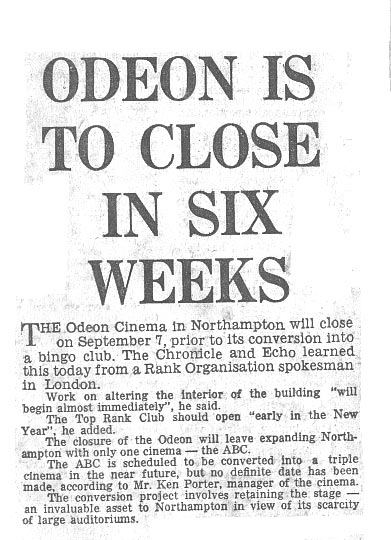 Odeon Closure