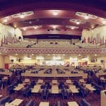 View from the stage into the hall