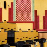 Wall decoration and stepped seating