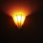Photograph by: Charles S.P. Jenkins - Old cinema lamp