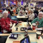 Christmas jumpers on display at the Mansfield Club 3000 Bingo.
