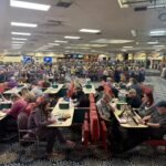 Game on, players enjoy the bingo at the club.