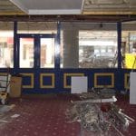 The view to the front of the old café area, looking out onto Hide Hill. As already stated, looking outside from the front of the building, the doors you see here are on the far right of the building.
