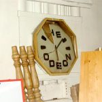 Photograph by: Paul Bland - We're not sure whether this clock was a 'bespoke' made for all Odeon Cinemas, and although it's in pretty bad shape, at least it hasn't been thrown in a skip.