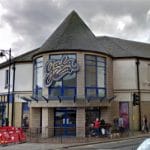 Exterior of the Kilmarnock Buzz Bingo (Formerly Gala Bingo) with the previous branding - Portland Street