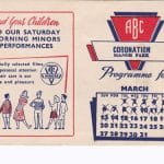 Photograph by: Margaret Young - Program advertising a saturday morning club for children.