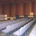 Photograph by: Gareth Whieldon - Main seating block in auditorium.