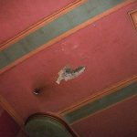 Photograph by: Gareth Whieldon - Auditorium ceiling with hole.