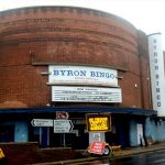Photograph by: Charles S.P. Jenkins - The cinema listing board is still up, although unfortunately there is nothing on show.