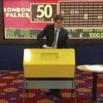 Tombola time at the Elephant and Castle London Palace Bingo.