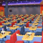 Interior seating at the club.