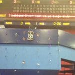 View of the callers nest and numbers board.
