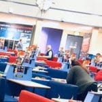 View of the hall.
