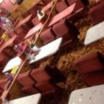 Tables in the club hall.