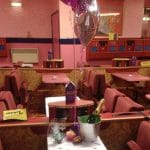 Party table at the club.