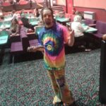 Halifax Mecca Bingo staff member dressed for Vintage Night