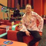 Another Halifax Mecca Bingo staff member dressed for Vintage Night