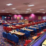 A view of the interior seating at the Surrey Quays Buzz Bingo.