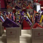 Gift boxes at the club.