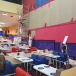 Redecoration time at the club.
