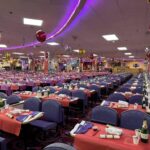 A view of the main hall at the club.