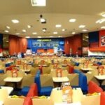 A panoramic view of the club's interior.