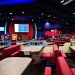 A view of seating at the club.