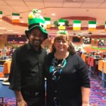Staff at the club decked out for St Patrick's Day.