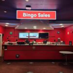 The Bromborough Buzz Bingo book sales desk.