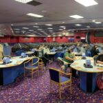 Seating and customers at the club.