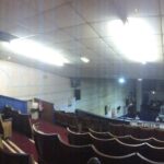 A panoramic view of the club from the back of the balcony.